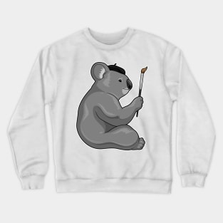 Koala Painting Paint brush Crewneck Sweatshirt